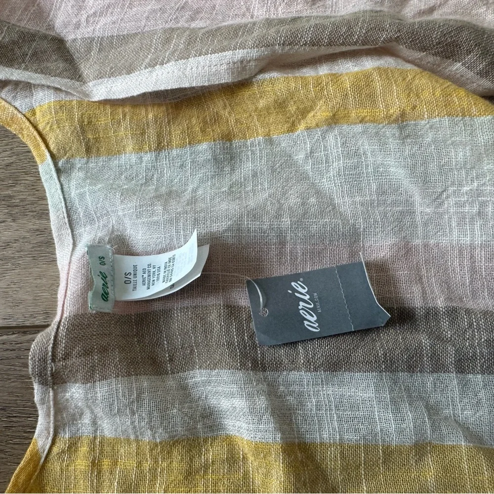 Aerie Pastel Striped Kimono Wrap